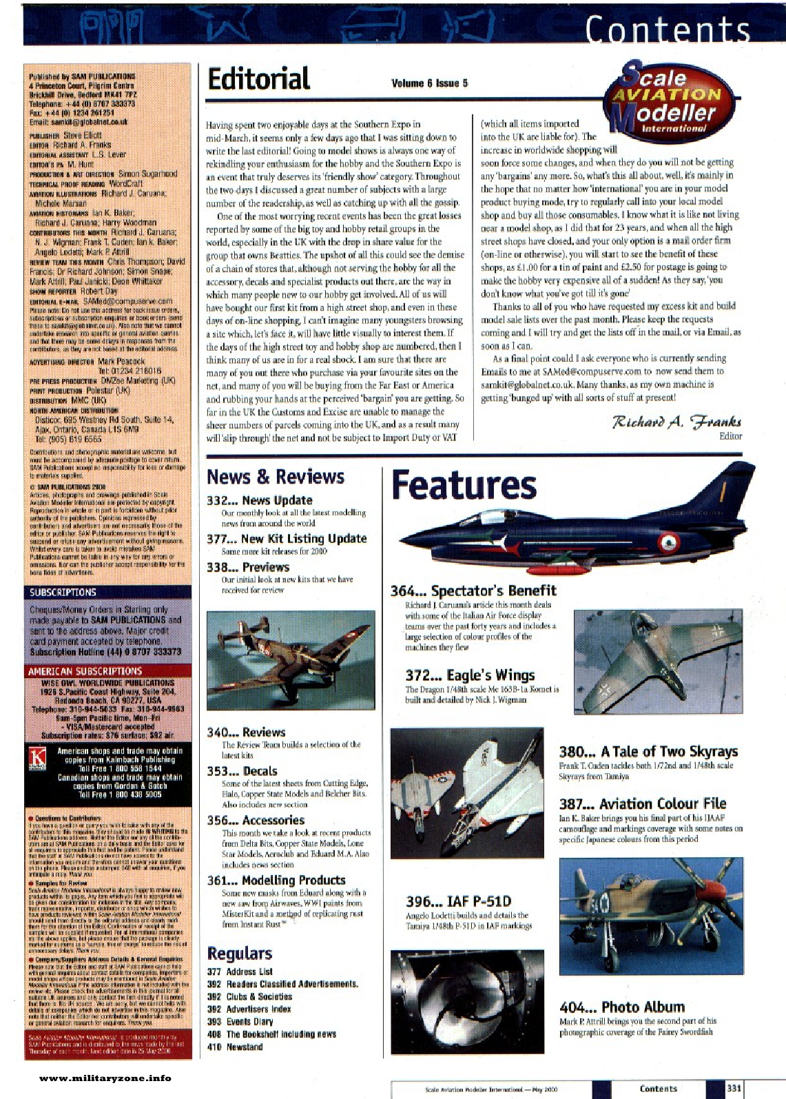 Scale Aviation Modeller International 2000-05